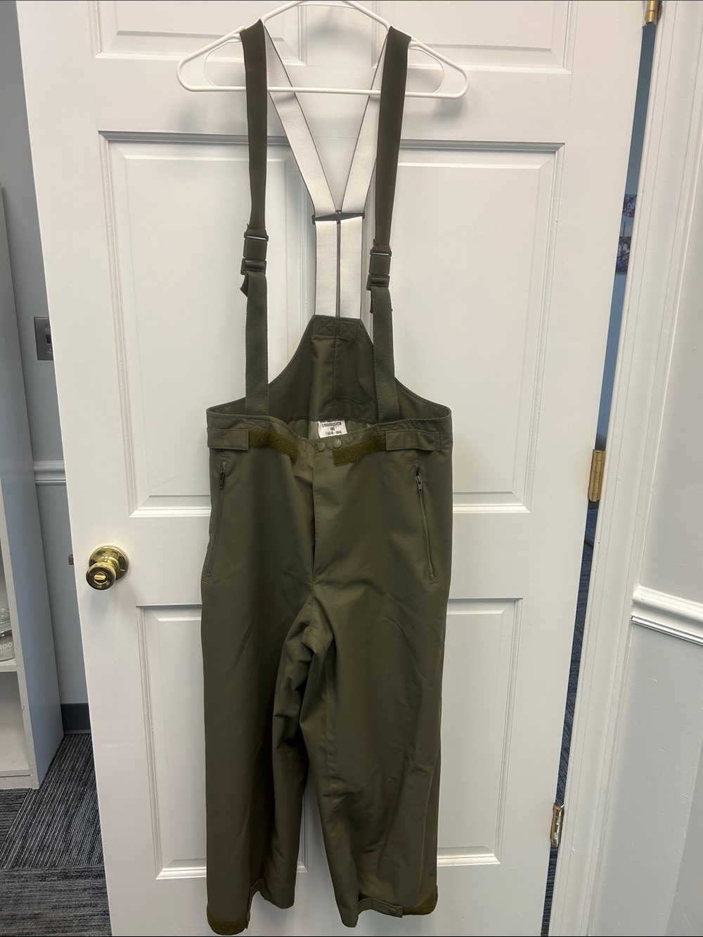 Jakob Eschbach Mens 1989 Bundeswehr Gore-Tex  Rain Overpants Suspenders Sz 34-36